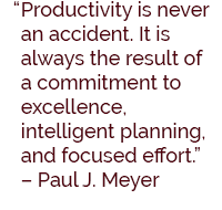 Planning for Productivity - Joychiever